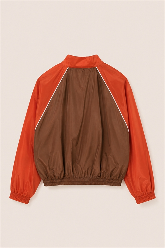 BOMBER MANICHE RAGLAN CON PIPING