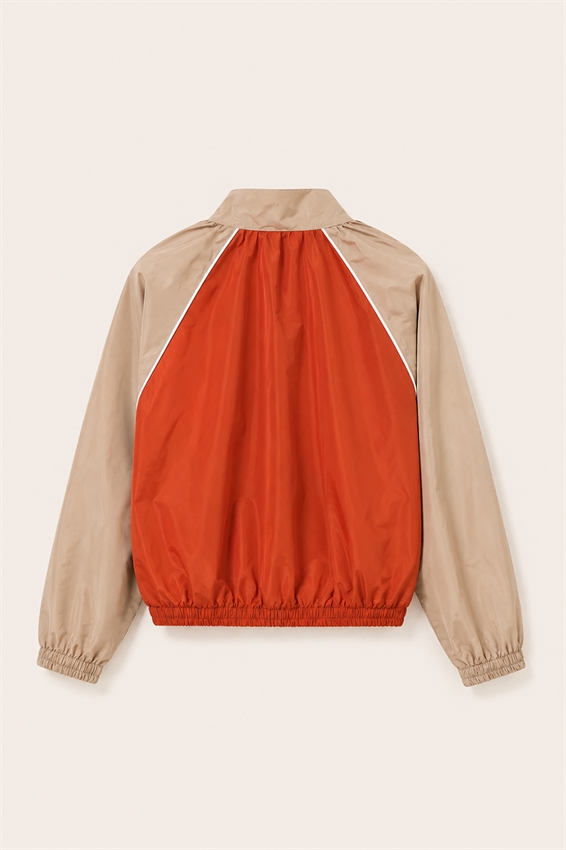 BOMBER MANICHE RAGLAN CON PIPING