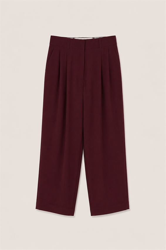 PANTALONE CINTURINO COSTRUITO + PINCE