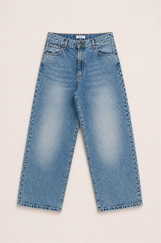 JEANS MOM FIT SABBIATO