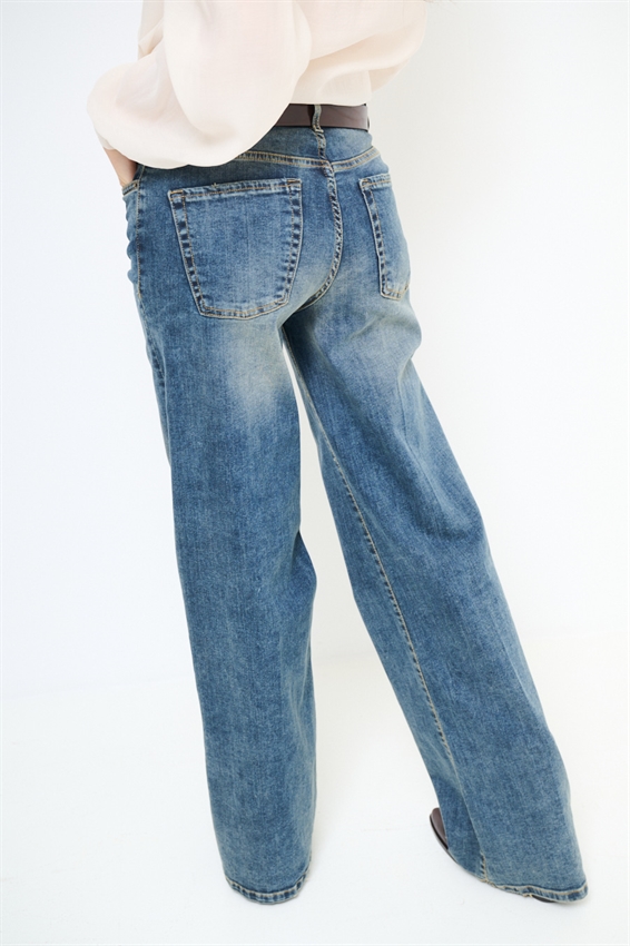 JEANS DRITTO TELA COMFORT A VITA MEDIA