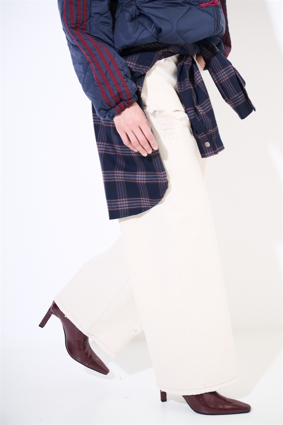PANTALONE BULL DRITTO CON ROTTURE E IMPUNTURE