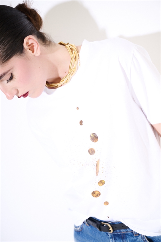 T-SHIRT REGULAR CON STAMPA PIANETI