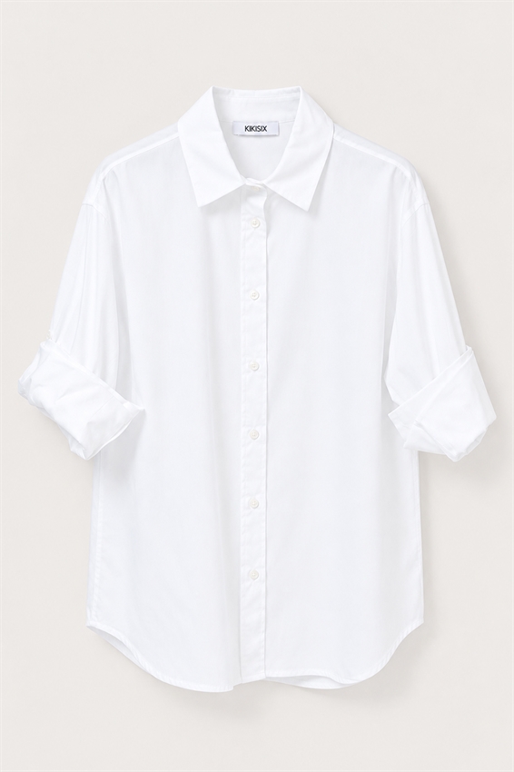 CAMICIA OVERSIZE POPELINE