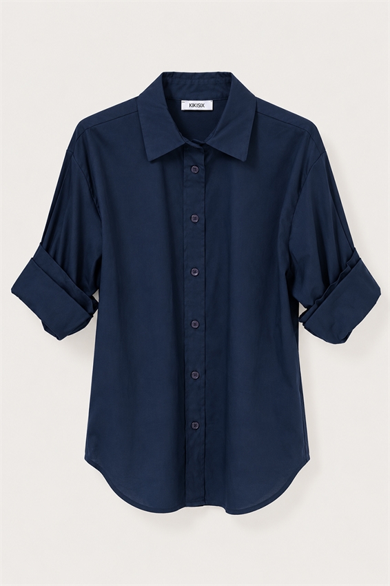 CAMICIA OVERSIZE POPELINE