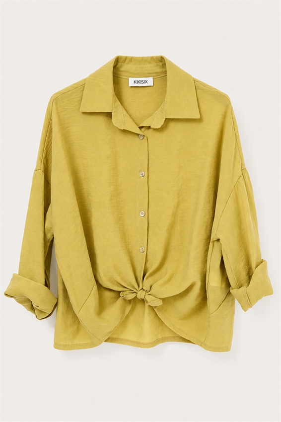 CAMICIA LYOCELL CON COLLO