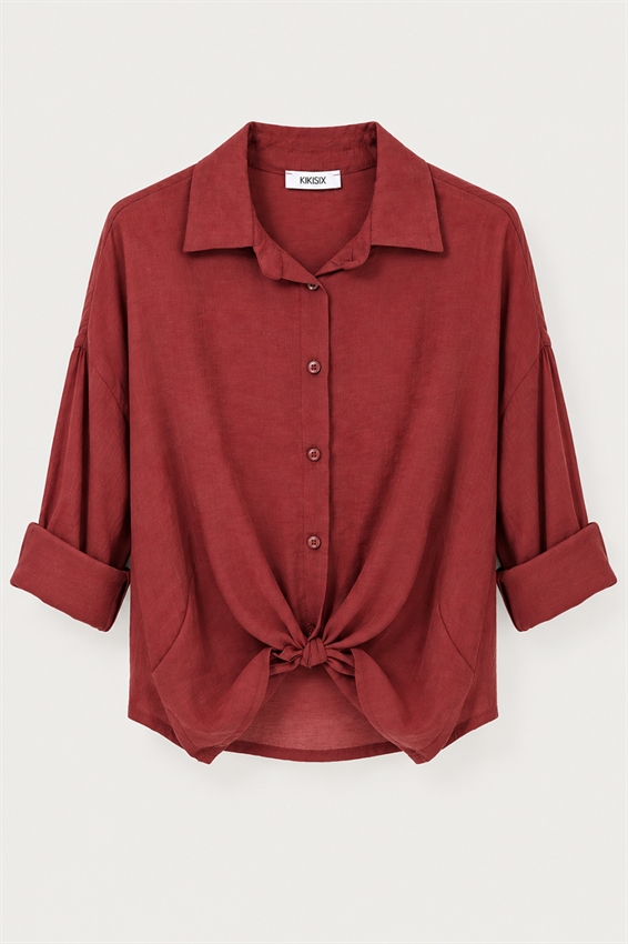 CAMICIA LYOCELL CON COLLO