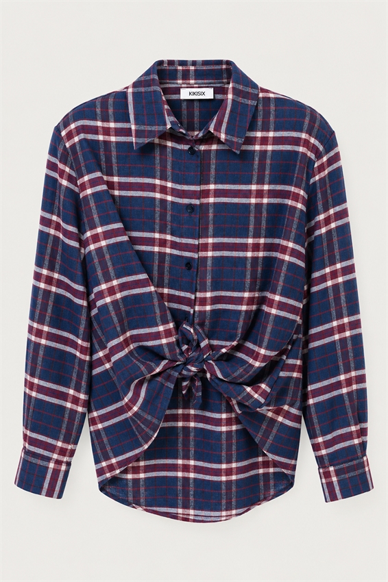 CAMICIA CHECK CON SPALLINE