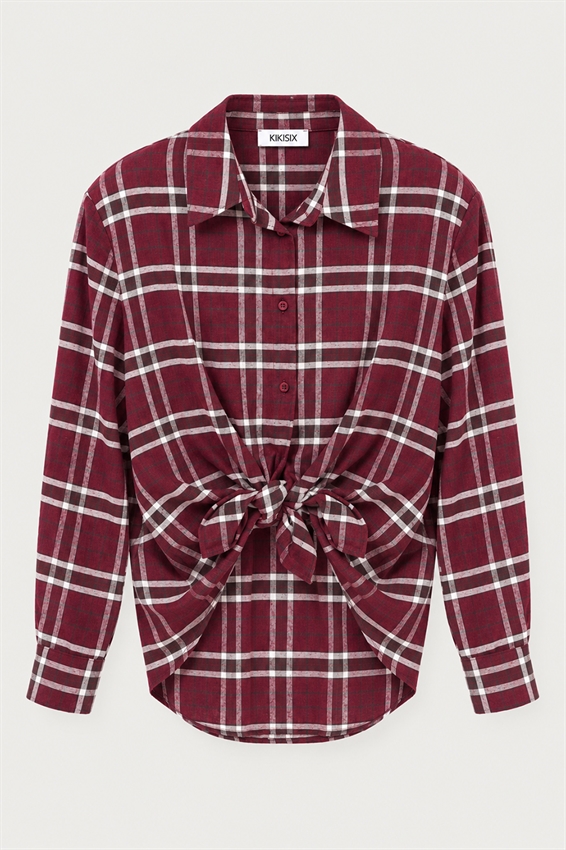 CAMICIA CHECK CON SPALLINE