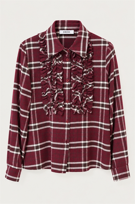 CAMICIA CHECK CON ROUCHES