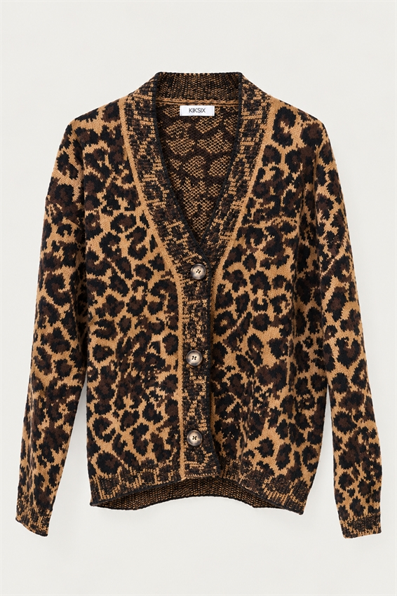 CARDIGAN SCOLLO V MACULATO