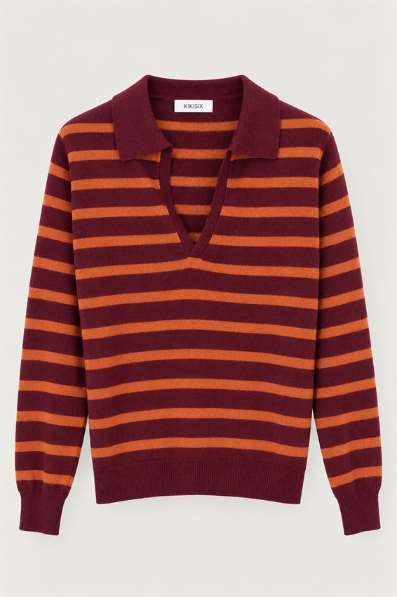 POLO MANICA LUNGA RIGATA