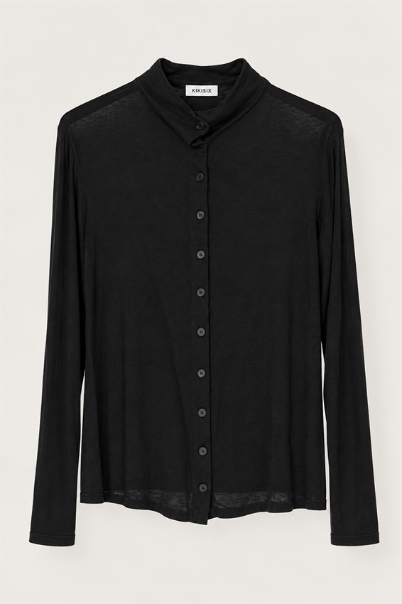 MAGLIA CON BOTTONI COLLO IMBUTO