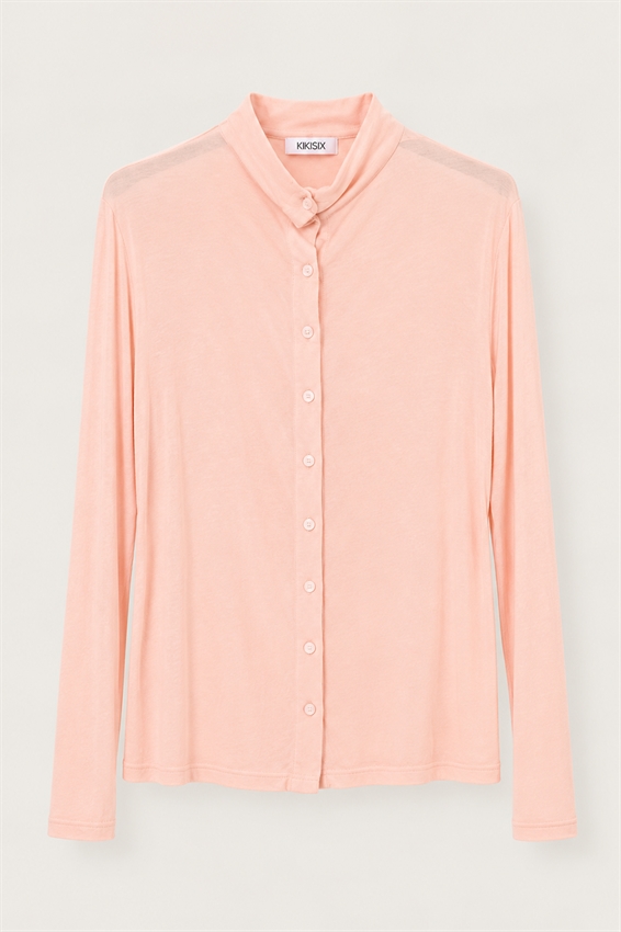 MAGLIA CON BOTTONI COLLO IMBUTO
