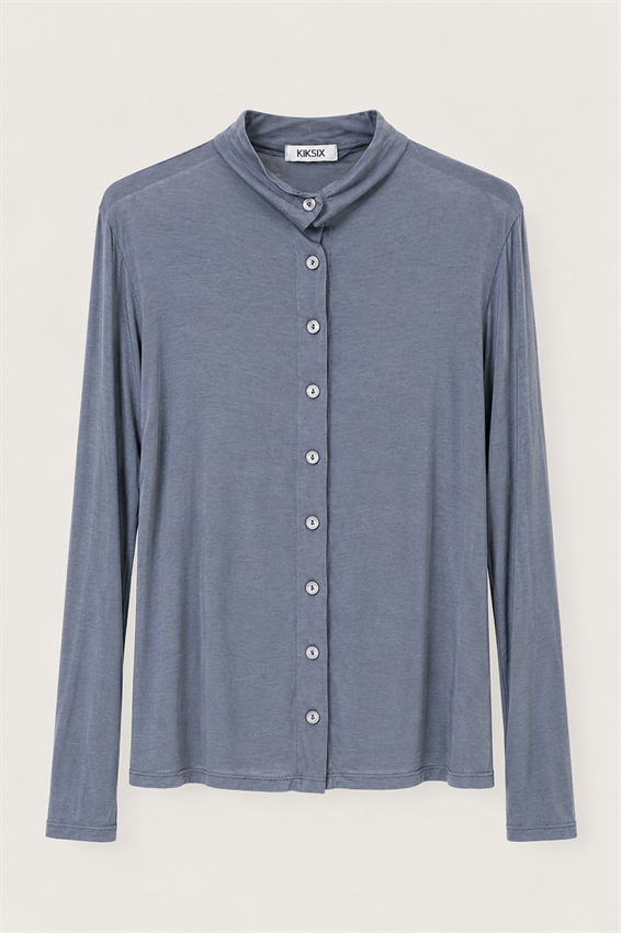 MAGLIA CON BOTTONI COLLO IMBUTO