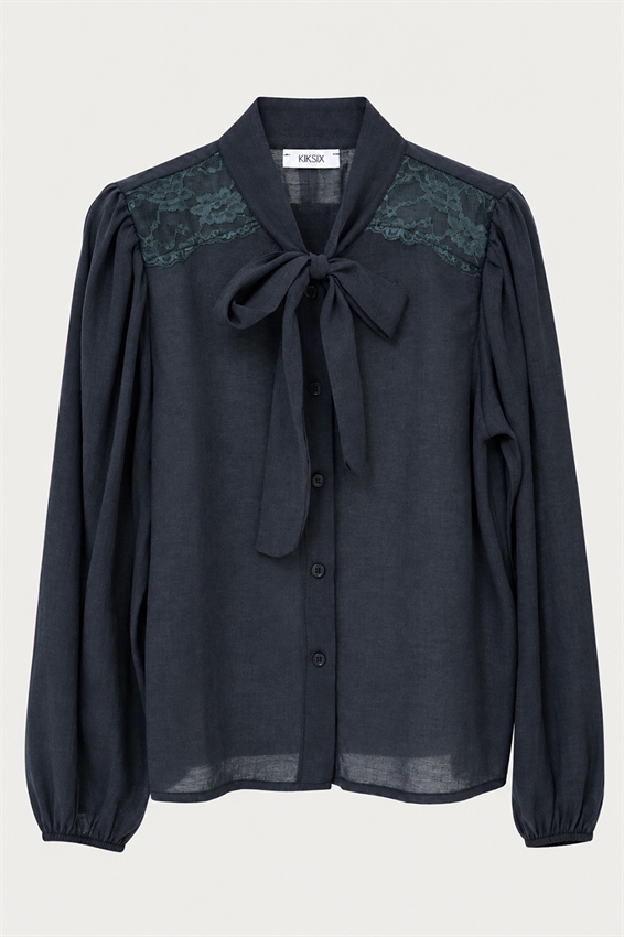 CAMICIA CON FIOCCO + PIZZO