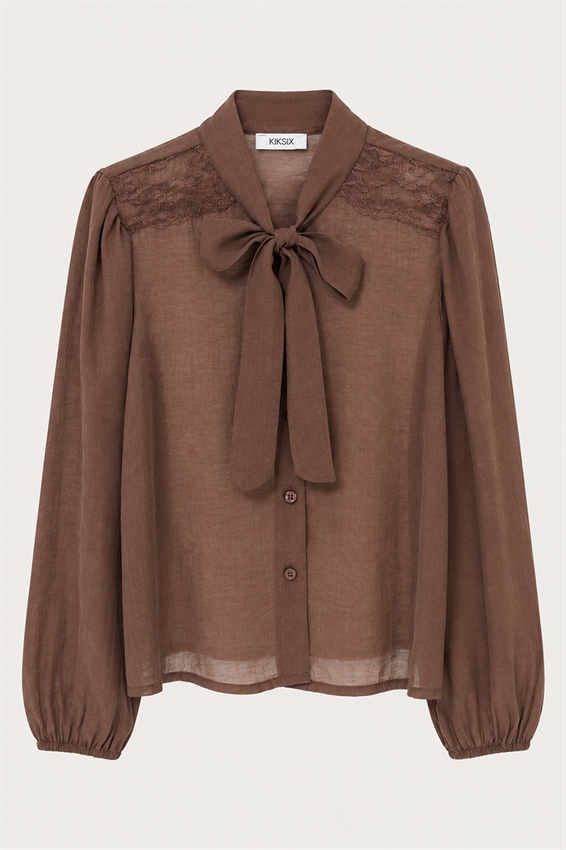 CAMICIA CON FIOCCO + PIZZO