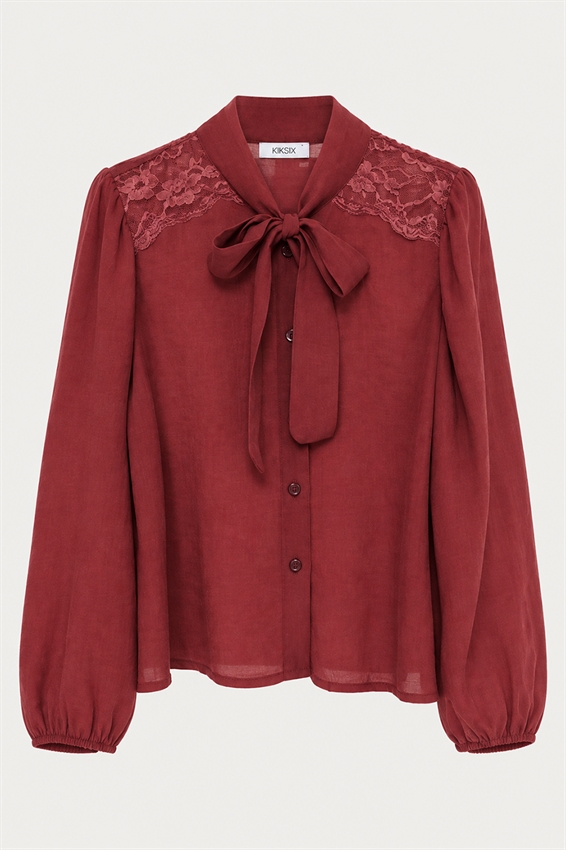 CAMICIA CON FIOCCO + PIZZO