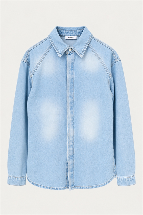 CAMICIA DENIM TAGLIO SPALLA
