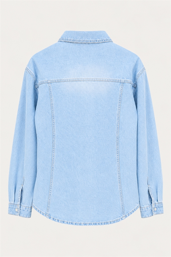 CAMICIA DENIM TAGLIO SPALLA