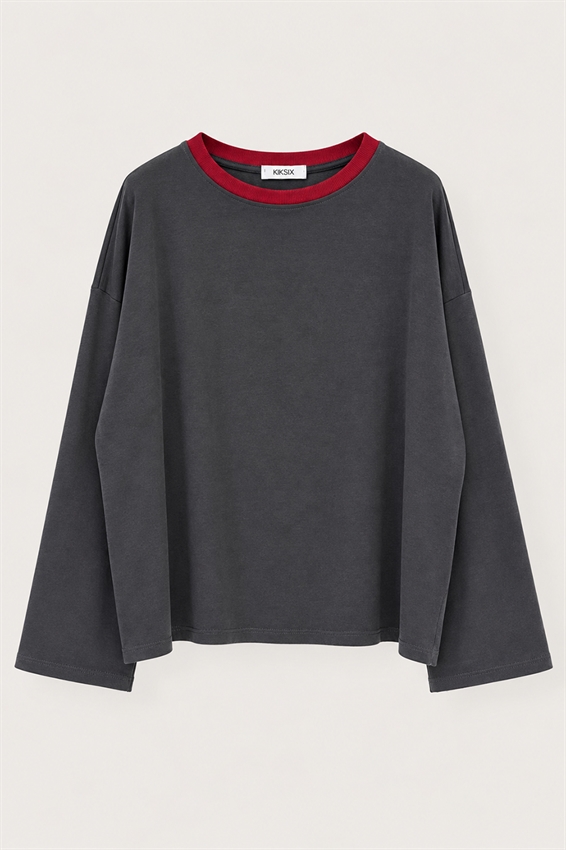 T-SHIRT OVER COLLO A COSTE