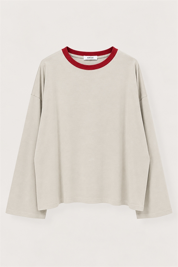 T-SHIRT OVER COLLO A COSTE