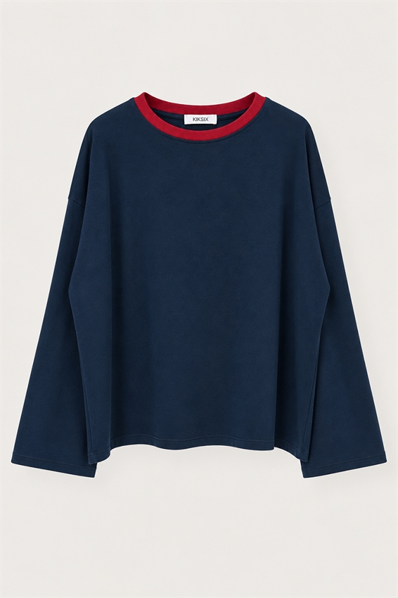 T-SHIRT OVER COLLO A COSTE
