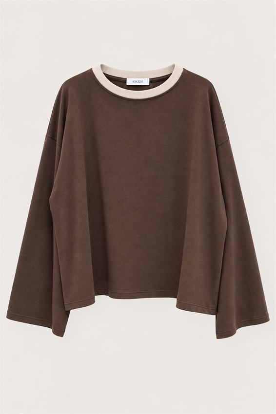 T-SHIRT OVER COLLO A COSTE