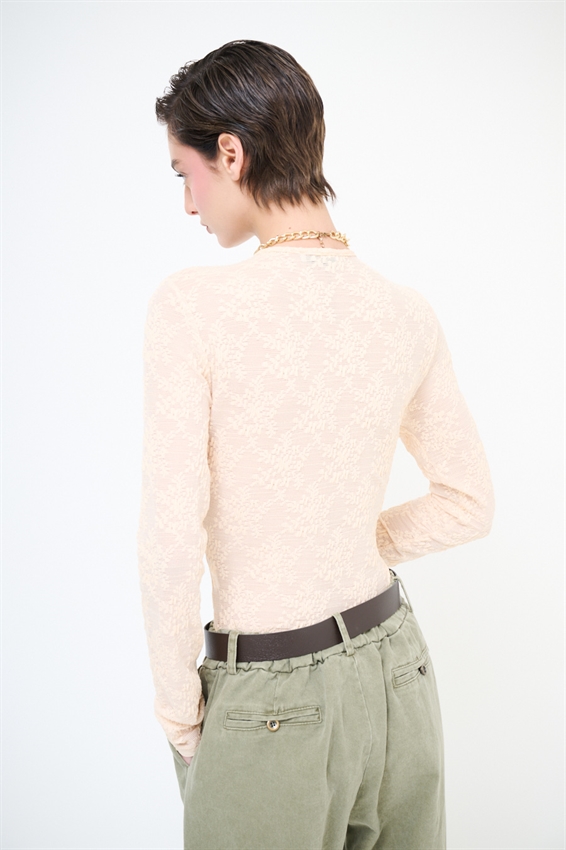 BODY IN PIZZO MANICA LUNGA PESCA