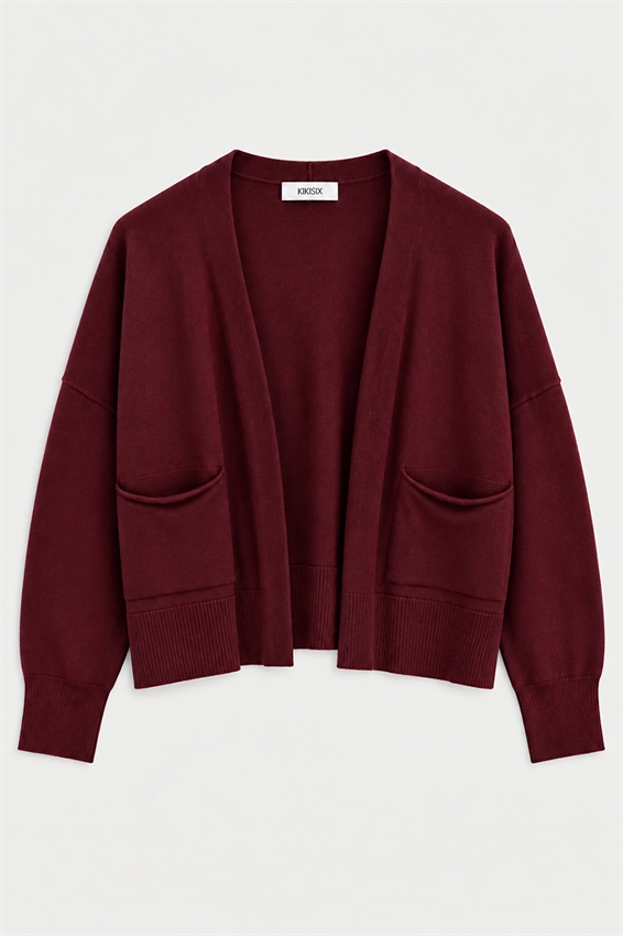 CARDIGAN APERTO CON TASCHE
