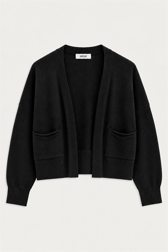 CARDIGAN APERTO CON TASCHE