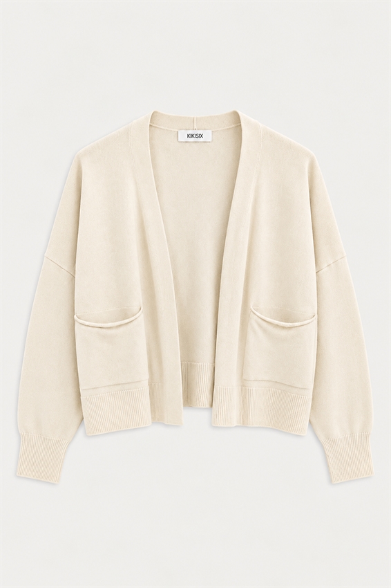 CARDIGAN APERTO CON TASCHE