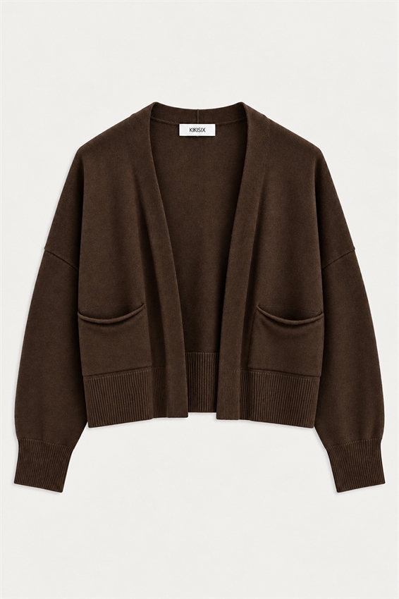 CARDIGAN APERTO CON TASCHE