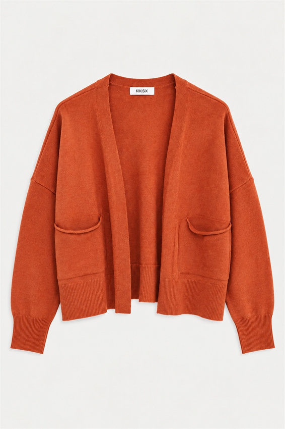 CARDIGAN APERTO CON TASCHE