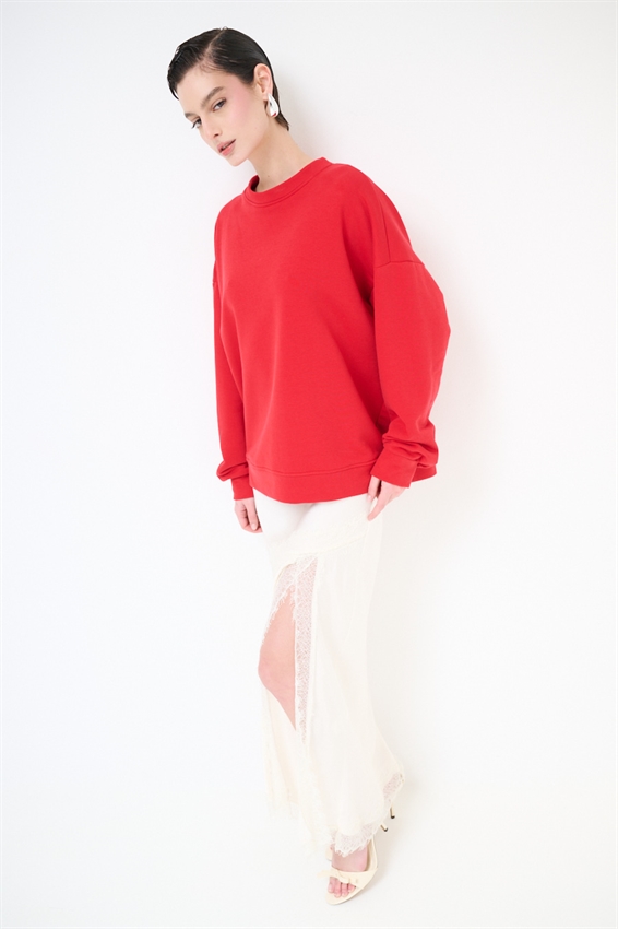 FELPA BASIC PARICOLLO STAMPA CHAT GPT DT. ROSSO