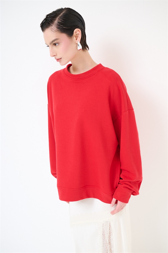 FELPA BASIC PARICOLLO STAMPA CHAT GPT DT. ROSSO