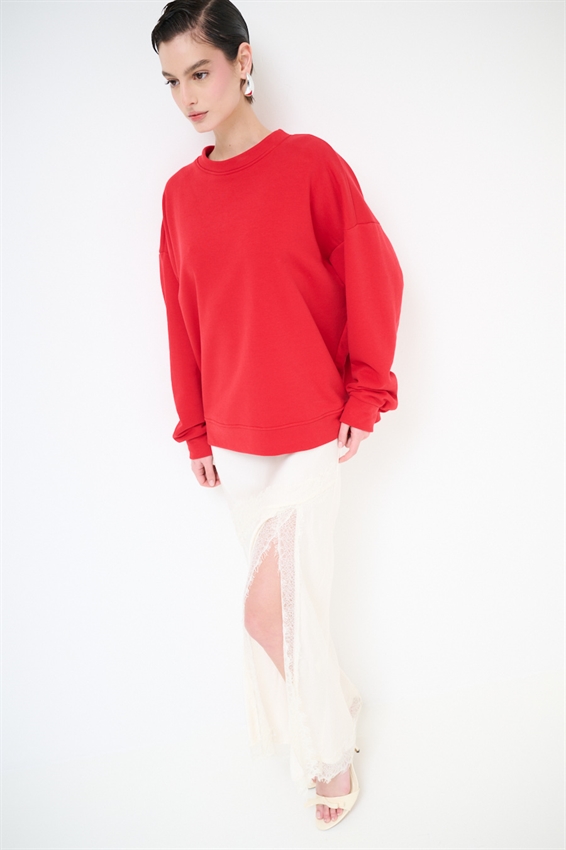 FELPA BASIC PARICOLLO STAMPA CHAT GPT DT. ROSSO