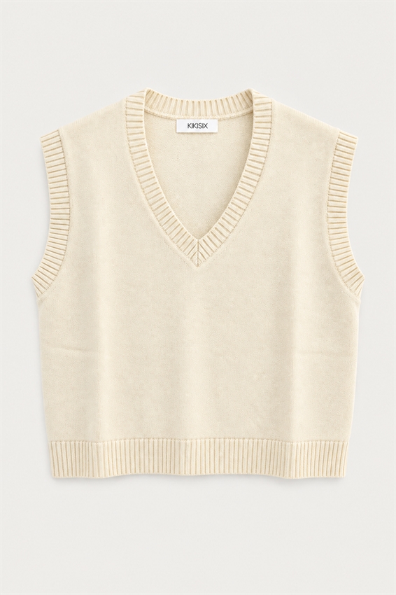 GILET CROP SCOLLO V