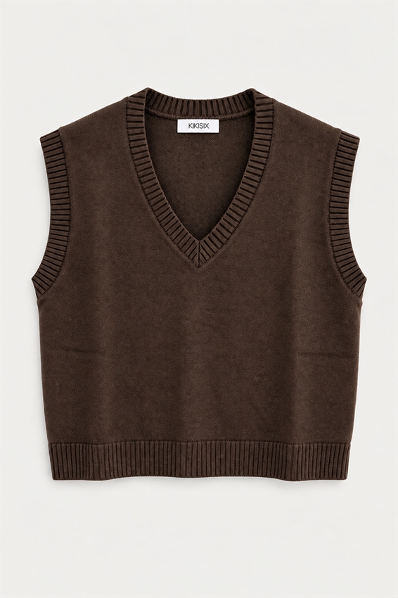 GILET CROP SCOLLO V