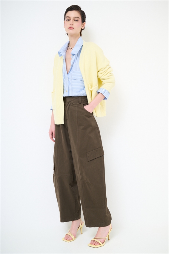 PANTALONE BALLOON CON TASCHE MORO