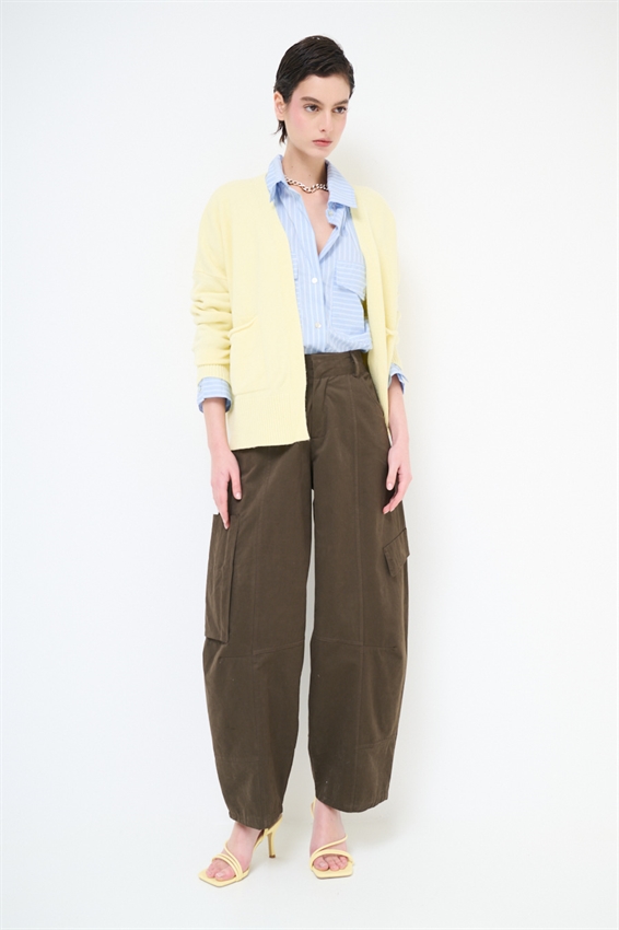 PANTALONE BALLOON CON TASCHE MORO