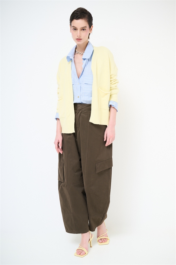 PANTALONE BALLOON CON TASCHE MORO