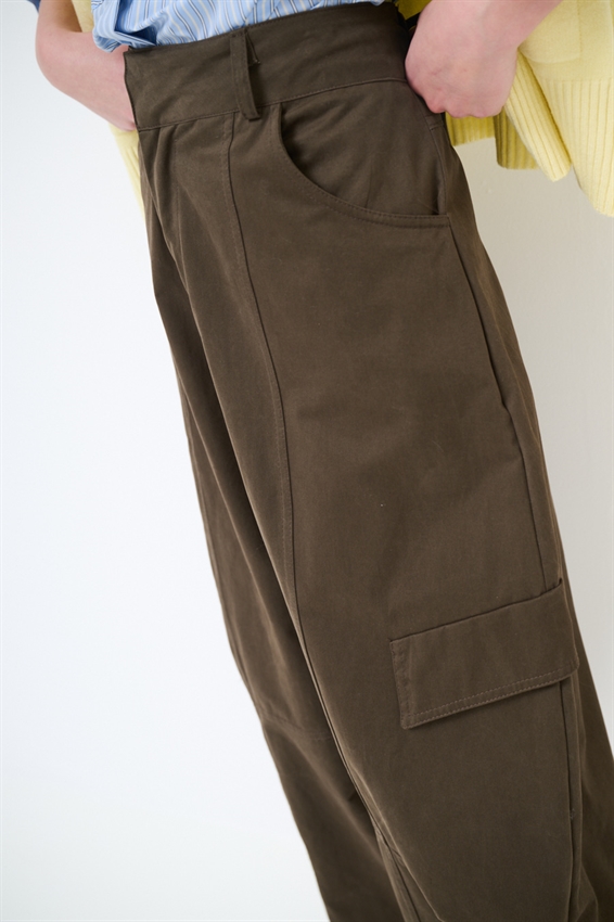 PANTALONE BALLOON CON TASCHE MORO