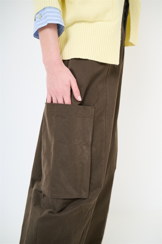 PANTALONE BALLOON CON TASCHE MORO