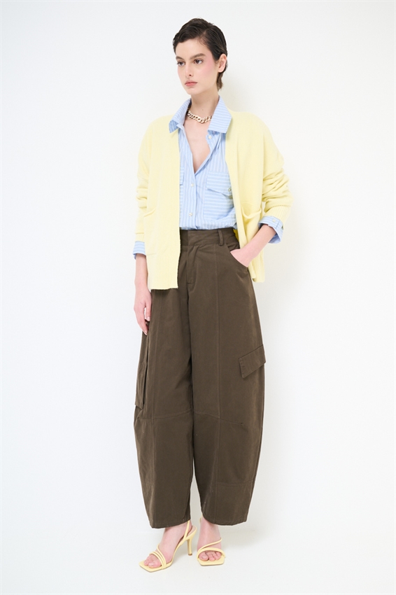 PANTALONE BALLOON CON TASCHE MORO