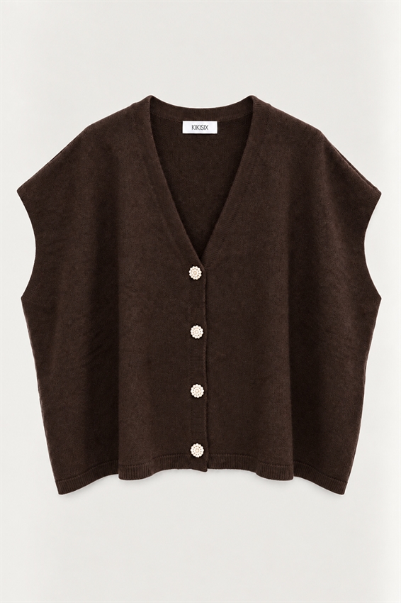 GILET OVER BOTTONI GIOIELLO