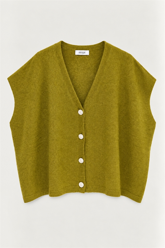 GILET OVER BOTTONI GIOIELLO
