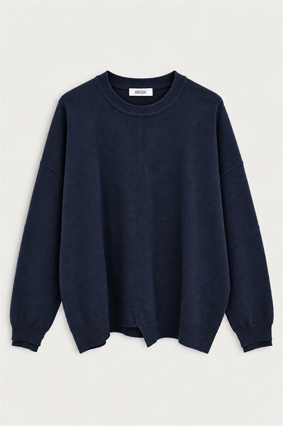 MAGLIA PARICOLLO ASIMMETRICA CON TAGLIO