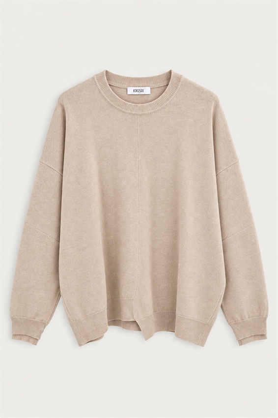 MAGLIA PARICOLLO ASIMMETRICA CON TAGLIO