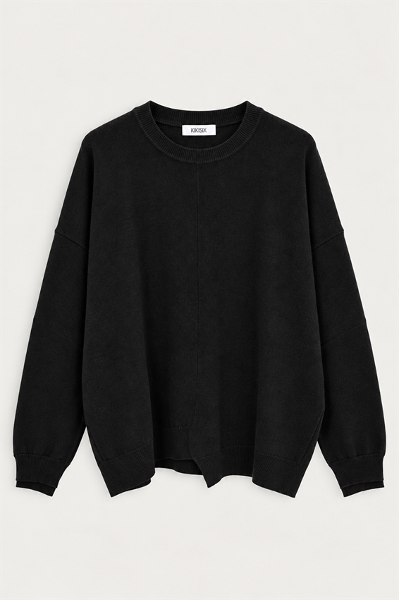 MAGLIA PARICOLLO ASIMMETRICA CON TAGLIO